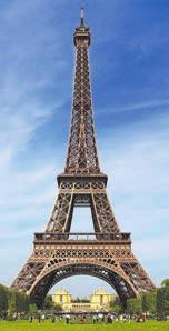 d) It is a monument erected in Chi=in[u in 1840 in honor of the victory over the Turkish invaders. e) It is a tower made of metal. It s 300 meters high. It is in the center of Paris.