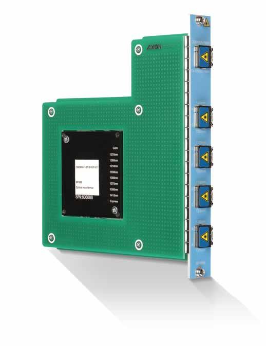 Example of our high density fiber CWDM module where with two of the passive connector panels you