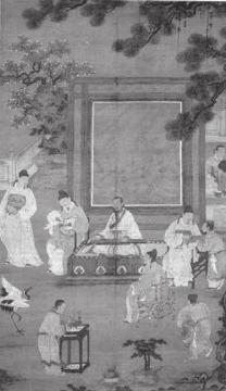 Joseph Lam Illustration 10. An Elite Qin Party in Ming China; An Excerpt from Du Jin s (active ca. 1465 1509) Eighteen Scholars.