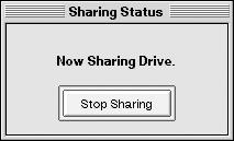 Practical Use of the PR-80 10.Go to the bottom right of the window and click the "Start Disk Sharing" button. The Edit mode ends and the disk-sharing feature is activated. [Share Disk] button 11.