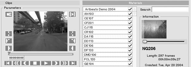 Introduction to Use of the PR-80 Assigning Materials to Palettes fig.editmode03.eps Clips in the palette can be arranged in any order you like. You can assign materials to the clips.