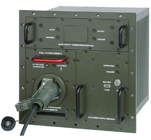 This new modular Power System for Military Ground Vehicles based on a standard box incorporating up to three different power modules.