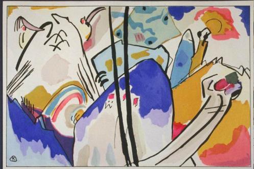 Kandinsky, Wassily. Komposition No. 4. 1910. Artstor Library. Expressionism opened the gate for experimentation in many art forms.