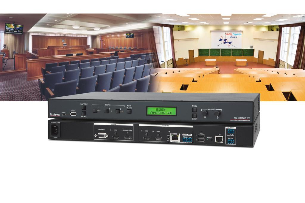 SIGNAL PROCESSORS Annotator 300 HDCP-COMPLIANT ANNOTATION PROCESSOR WITH DTP EXTENSION Powerful Annotation Capabilities, Plus High Performance Video Processing and Output Extension A Real-time