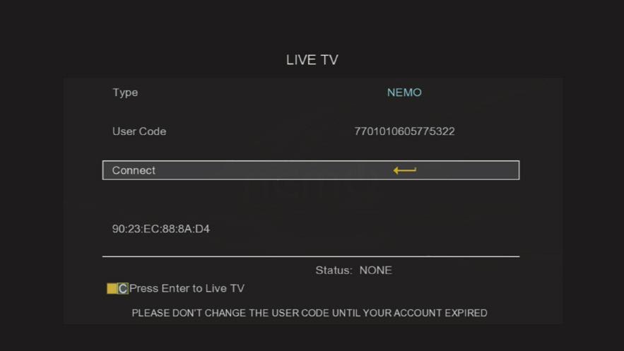 Internet TV (IPTV) Internet TV (IPTV) Press HOME button from RCU, Select IPTV to enter Internet Television. For Fast enter to this function press IPTV button from Remote Control Unit.