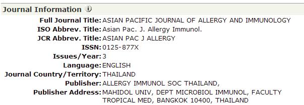 countries    Name=(Asian Pacific of Allergy
