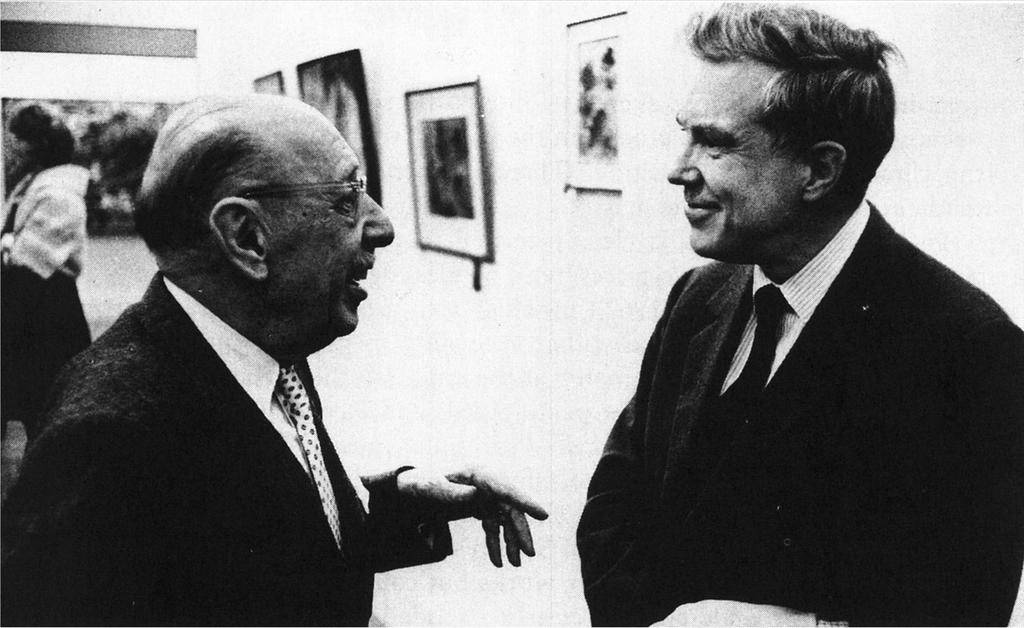 Igor Stravinsky (left)