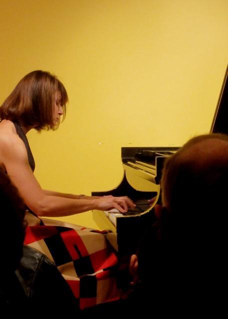 The following evening, a full house was treated to a fantastic recital presentation. Marina is a tall, slender, and lithe figure who is at once both graceful and powerful at the piano.