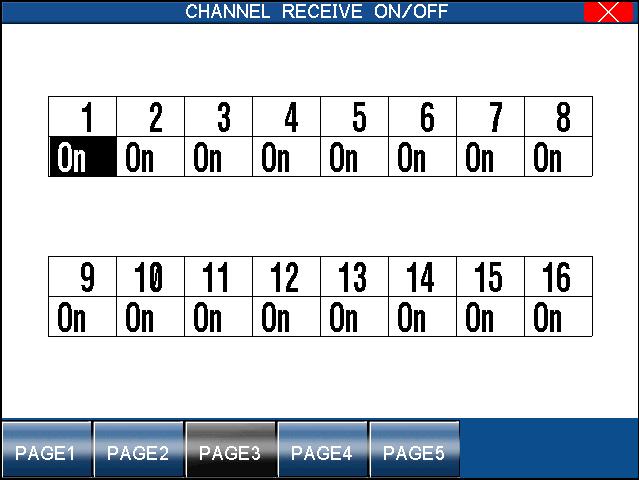 102 Transmit MIDI Data On page two of the MIDI Setting menu you can determine what MIDI data will be transmitted from the CP.