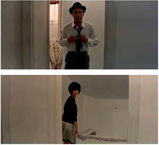 ! Figure 63-64. Le Mépris (Godard, 1963) It helps to recognize that the mobile alternation between Paul and Camille is also a citation.