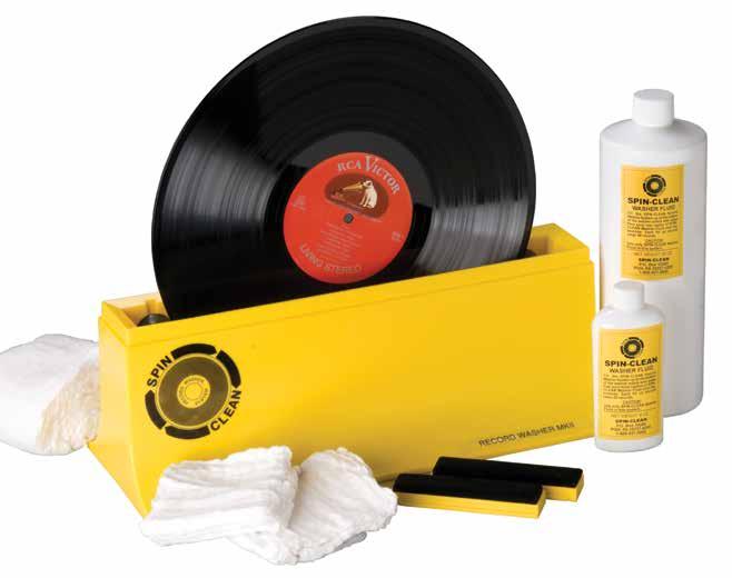 Just spin the record two or three times in the Spin Clean record washing system, remove and wipe dry with the special lint-free cloth. Presto, it s clean.