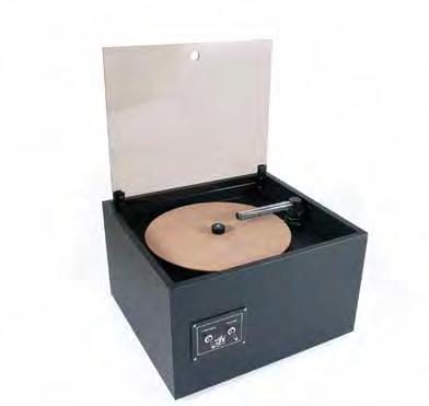 Improved polymer-based platter with a soft, non-reactive surface to protect vinyl records.