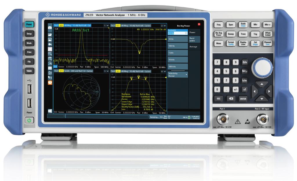 R&S ZNLE Vector Network Analyzer At a glance The R&S ZNLE makes vector network analyzer measurements as easy as ABC: easy to configure, easy to calibrate, easy to measure.