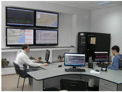 (PGA); Aplicarea modelului teoretic pentru calcularea hazardului seismic. Figura I.21. Centrul Seismic Naţional (MD NDA), Chişinău, interiorul comandamentului. Modelul sursei Vrancea.