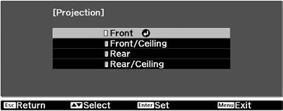 Configuration Menu Functions Changing settings Example: Use or to adjust values. (green): Current setting value Use or to select an item, then press.