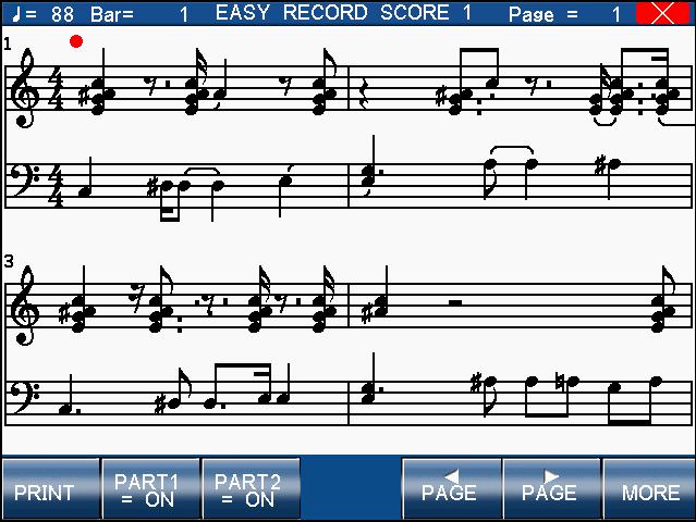 42 Touch the YES button to proceed, or the NO button to cancel. DELETE erases all of the performance data for all Parts and the Style in the song.