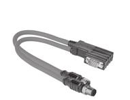 Connection Technology M1 connection technology PROFIBUS DP Bus cable, pre-assembled With Sub-D connector Working temperature range -30 C... +80 C [- F... +176 F] Order No.