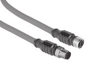 Connection Technology M1 connection technology PROFIBUS DP Bus cable, pre-assembled With connector -pin, power supply Working temperature range -30 C... +90 C [- F... +19 F] Order No.