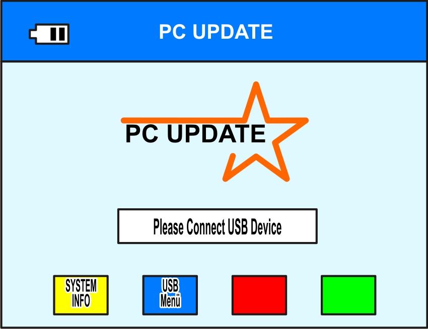 PC Update PC Update Press the MENU-button.