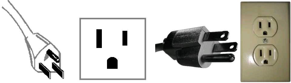However, the Japanese plug has two identical flat prongs, whereas the US plug has one prong which is slightly larger.