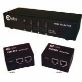 Residential Video HDMI CAT5 Matrix Switch 7C-HSW44C HDCP Compliant. Any source can be shown on any display at the same time. Supports 7.1 channel digital audio.