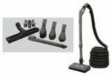 Attachment set includes - * Set of plastic wands * Wall & bare floor brush * Round dusting brush * Upholstery nozzle * Crevice tool * Slip-on brush * 3-tool caddy * Hose rack Select Electric Cleaning