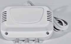 Distribution amplifiers Wideband indoor amplifier 7720 1 wideband input: 47-862 MHz (VHF-UHF) 2 outputs adjustable gain: 13-28 db power led