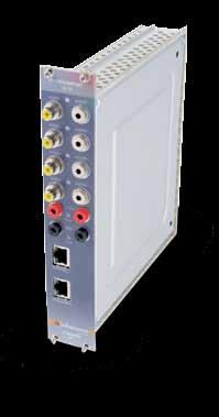 Digital Modular Headend ProStreamer AV IPTV The quad AV to IPTV module has 4 inputs, to distribute up to 4 analog video sources over the Ethernet network.