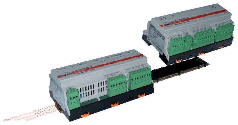 Mains Monitoring Mains Analysis Devices for DIN rail mounting Easy installation with the DIN rail-mounted enclosure The EM-PQ 2300 is housed in an enclosure with a pin strip underneath it.