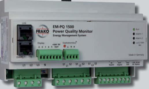 Description Monitoring and evaluation of the mains quality; measurement of all relevant mains data in low and medium voltage mains Energy meter for active power (input and output) and reactive power