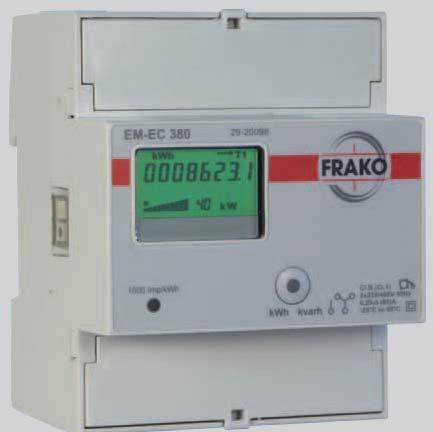 Cost Allocation / Cost Center Acquisition Energy Meters for direct measurement EM-EC 380 / EM-EC 380 MID Electronic Energy Meter Three-phase energy meter, four-wire system for measuring