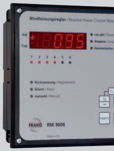 This minimizes wear of the power factor correction system and reduces disturbances to the network.