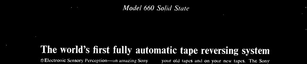 Sony ESP automatic tape reverse works on your old tapes