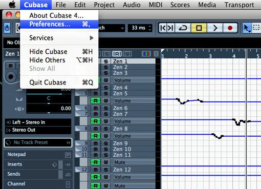 Automation. Cubase Transport Control Tweaks Something you may find useful (and similar to Pro Tools) are the two options for Cubase transport location.