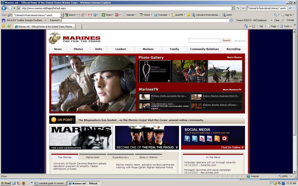 .mil/ A military force or agency. These sites are generally as reliable as government sites.