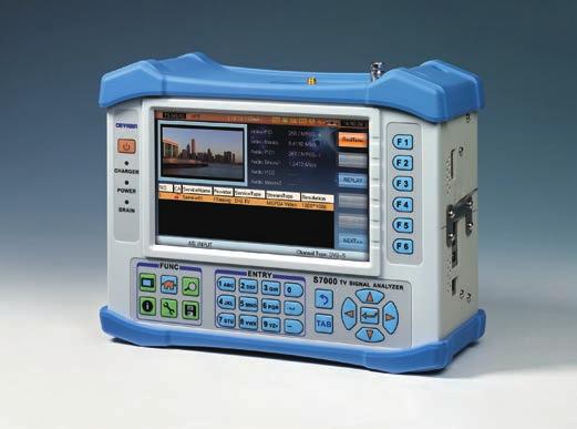S7000 TV & Satellite Analyzer Key Features All standards in one: QAM(J.
