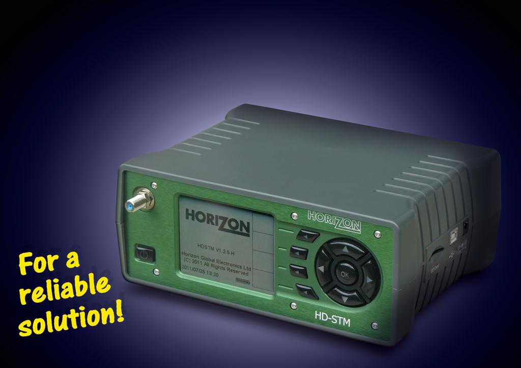 TEST REPORT Combo Signal Analyzer Horizon HD-STM can be used intuitively, manual is not needed perfect workmanship optimized