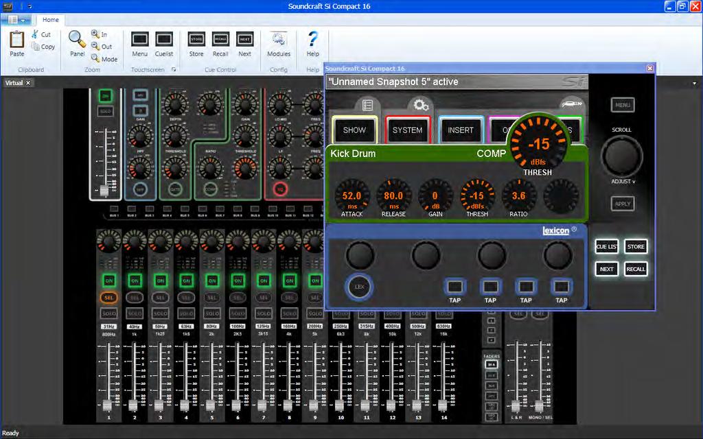 FUNCTION FOCUS Function Focus is a feature introduced on the Soundcraft Si Compact brought into the Si PERFORMER by popular demand allowing pinpoint adjustment of any controls and settings.