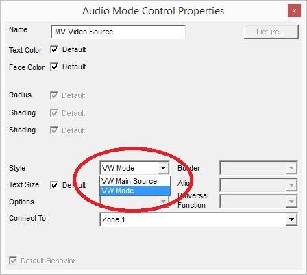 The controls for the video wall will automatically populate on the settings page for each zone on the matrix or alternatively may be copied or created on any zone settings page as required.
