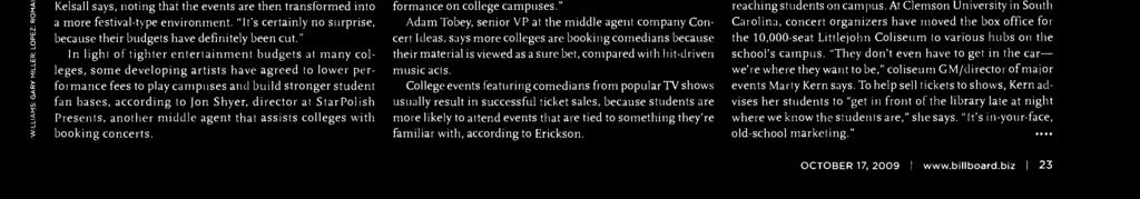 Even in a tugh ecnmy, campuses are an attractive target fr tp music acts, such as Jay -Z, whse 0- plus -date fall tur will primarily play cllege arenas.