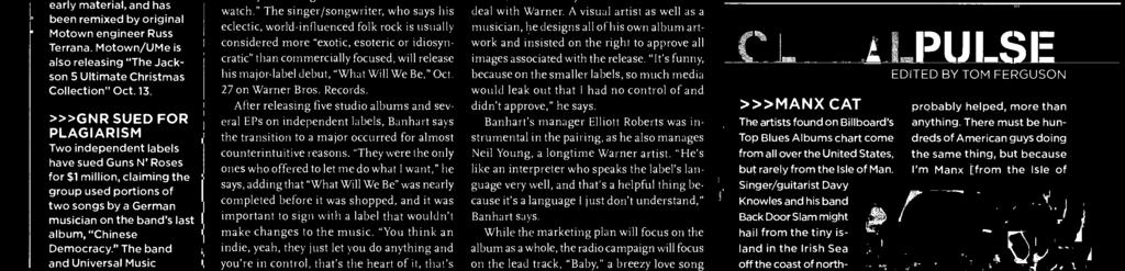 Banhart's manager Ellitt Rberts was instrumental in the pairing, as he als manages Neil Yung, a lngtime Warner artist.