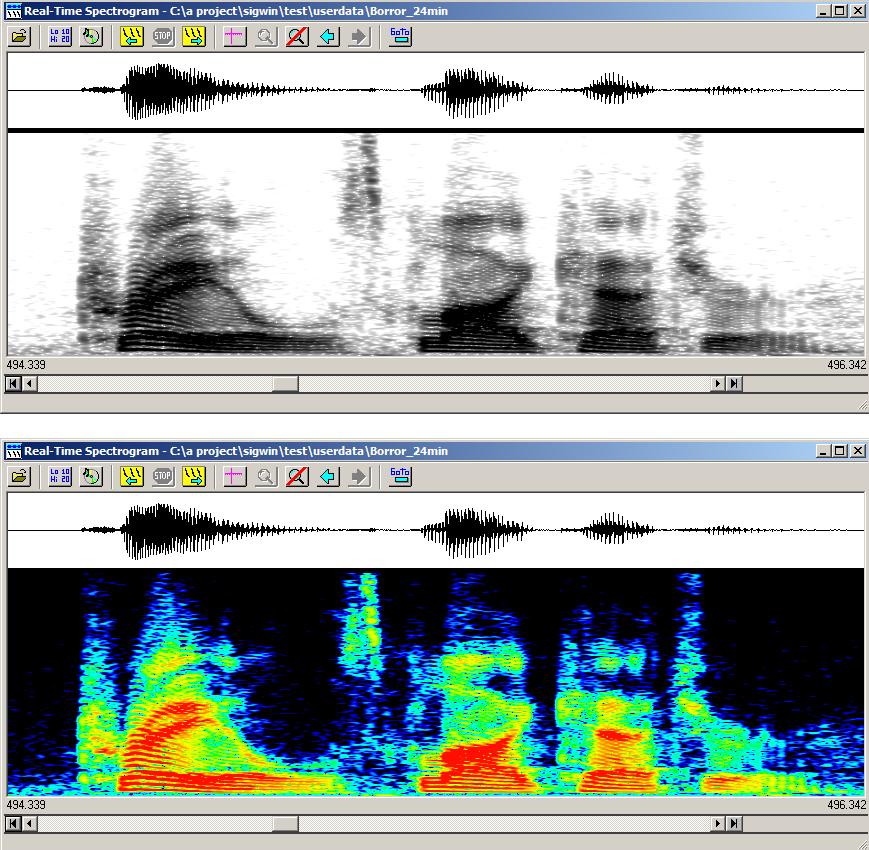 SIGNAL / RTS link: sound events can be transferred from RTS to SIGNAL buffers for analysis, and measured sound