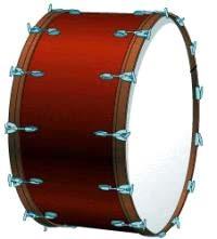 Other drums are the BASS DRUM, the FIELD DRUM, the SNARE DRUM and even the DRUM SET.