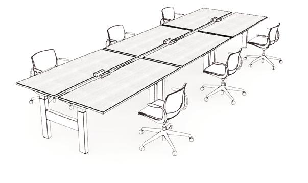 livello application guides livello height-adjustable bench typicals The following typicals demonstrate the versatility of Livello Height-Adjustable Bench.