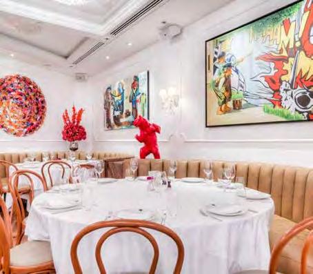 ULTIMATE AMBIANCE: CURATED ARTS The guests who frequent Bagatelle have an appreciation for the fine arts.