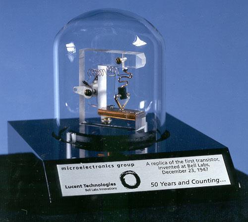 8 IC History First Transistor was introduced in1947 at Bell Labs, Point