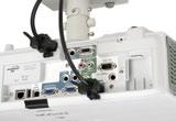 the power and HDMI cables to the projector, thereby preventing others from tampering with the