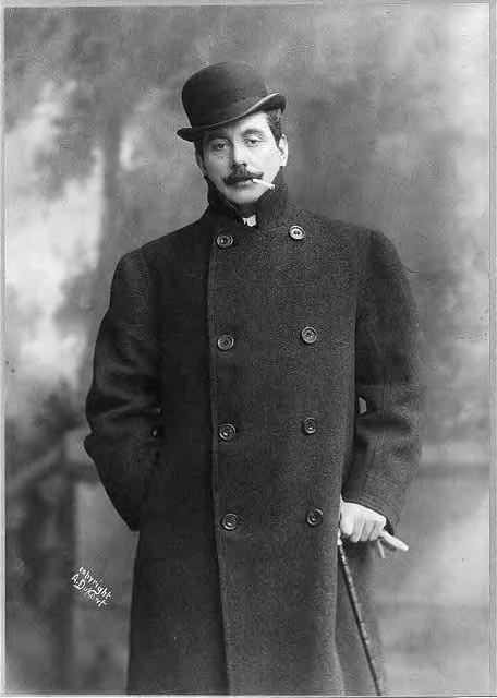 The Composer: Giacomo Puccini Shortly before he died, Giacomo Antonio Domenico Michele Secondo Maria Puccini wrote to a friend: "Almighty God touched me with his little finger and said to me: 'Write