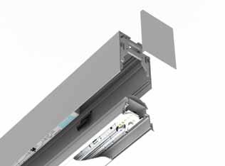 Installation is now beyond simple Slot LED features AEL Precision Row-Mount a patent-pending solution for a simpler, 3-step fixture-to-fixture connection method.