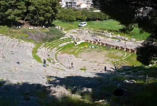Acoustic measurements have also been performed in the theatre of Epidaurus, but due to time constraints and large crowds no stage acoustic measurements could be performed there.